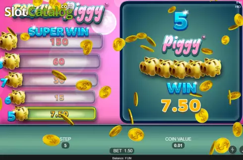 Win screen 2. Fortune Piggy slot