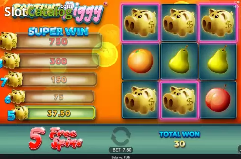 Free Spins screen 2. Fortune Piggy slot