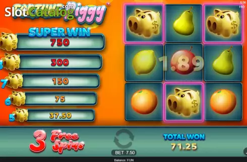 Free Spins screen 3. Fortune Piggy slot