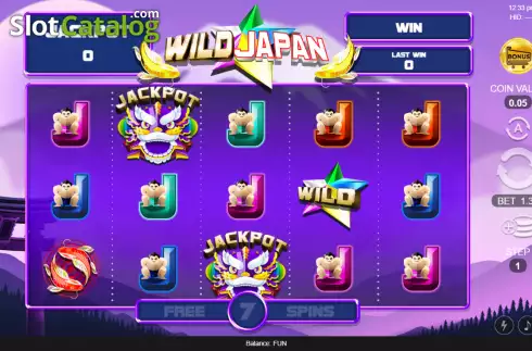Ecran2. Wild Japan slot