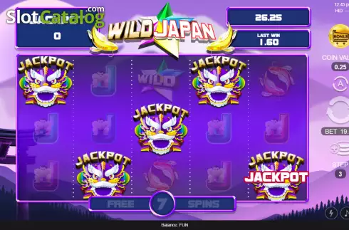 Win screen 2. Wild Japan slot