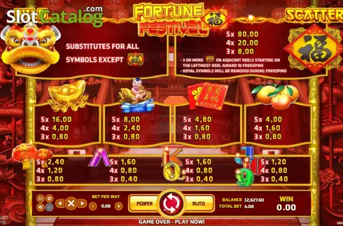 Symbols. Fortune Festival (Eurasian Gaming) slot