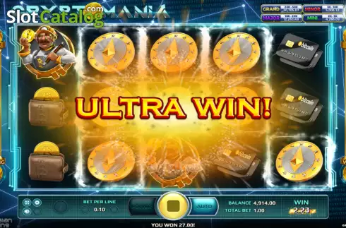 Ultra Win. Cryptomania Jackpot slot