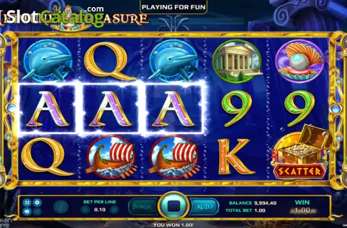 Win Screen 2. Neptune Treasure slot