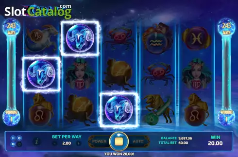 画面3. Zodiac (Eurasian Gaming) カジノスロット
