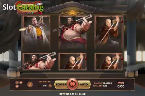 Reel screen. Shaolin (Eurasian Gaming) slot