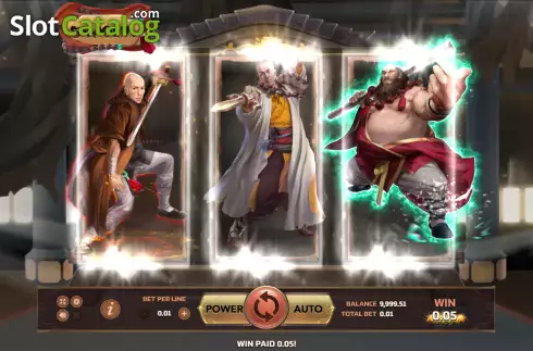 Win screen. Shaolin (Eurasian Gaming) slot
