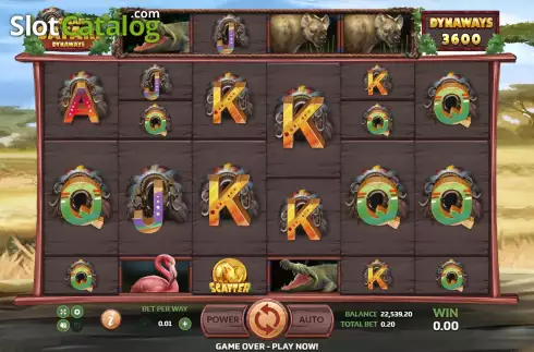 Reel screen. Big Game Safari (Eurasian Gaming) slot