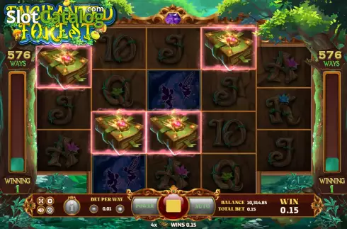 Win screen. Enchanted Forest (Eurasian Gaming) slot