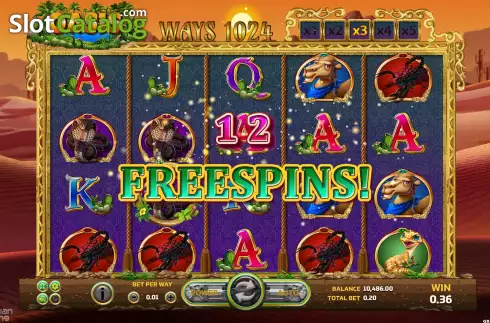 Free Spin Win Screen. Oasis slot