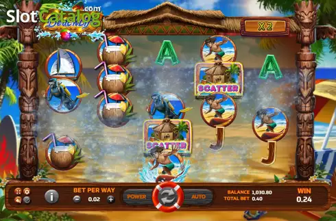 Win screen. Beach Life (Eurasian Games) slot
