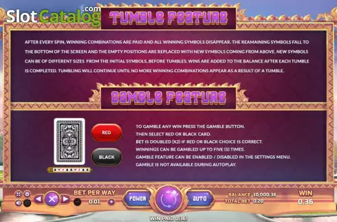 Bildschirm5. Talisman (Eurasian Gaming) slot