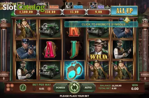 Reel screen. Streets of Chicago slot