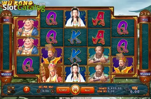 Game screen. Wukong (Eurasian Gaming) slot