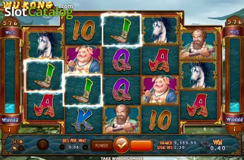 Win screen. Wukong (Eurasian Gaming) slot