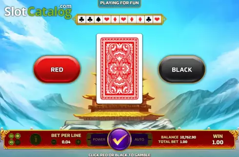 Risk Game screen. Wealth God slot