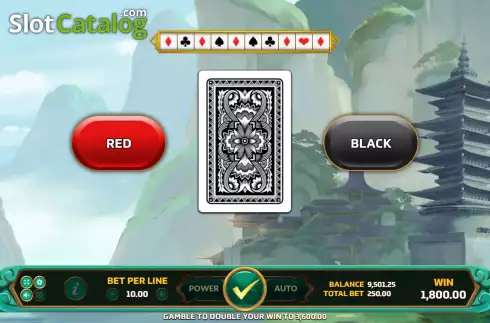 Risk Game screen. Legend Of White Snake slot