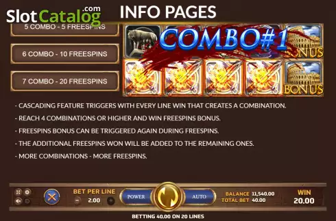 Free Spins screen 2. Roma Legacy slot