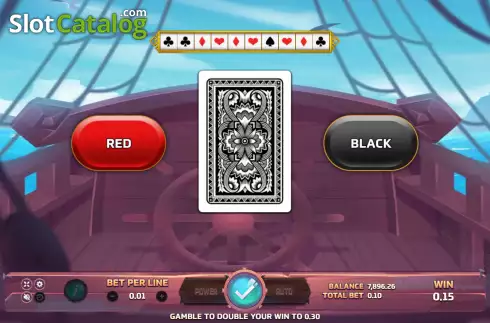 Gamble screen. Buccaneer slot