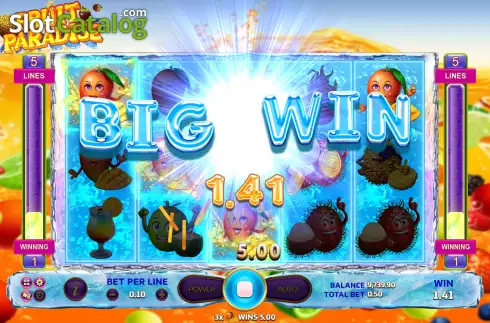 Win screen 2. Fruit Paradise (Eurasian Gaming) slot