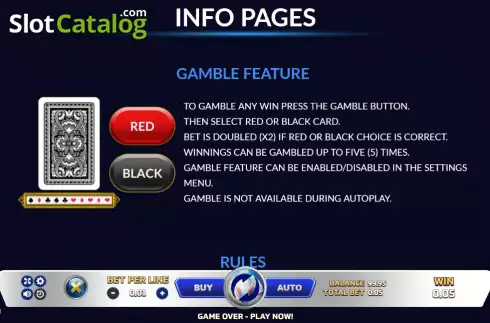 Gamble feature screen. Qatar 2022 slot