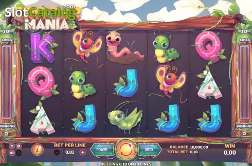 Game screen. Critter Mania Deluxe slot