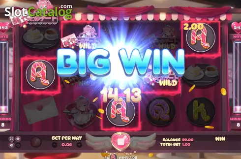 Big Win screen. Date With Miyo slot