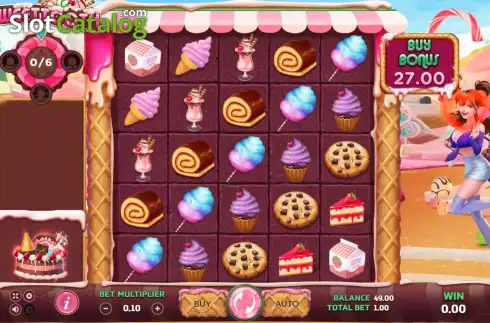Game screen. Sweet Tooth slot