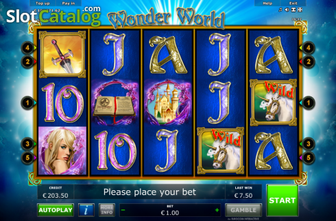 Ekran2. Wonder World Jackpot Edition yuvası