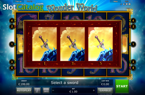 Bildschirm3. Wonder World Jackpot Edition slot