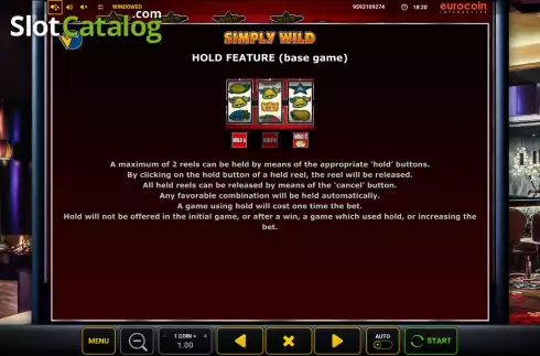 画面8. Simply Wild (Eurocoin Interactive) カジノスロット