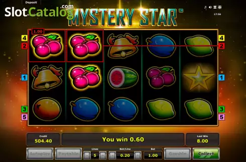 Bildschirm4. Mystery Star (Eurocoin Interactive) slot