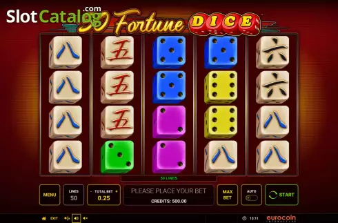 画面2. 50 Fortune Dice カジノスロット