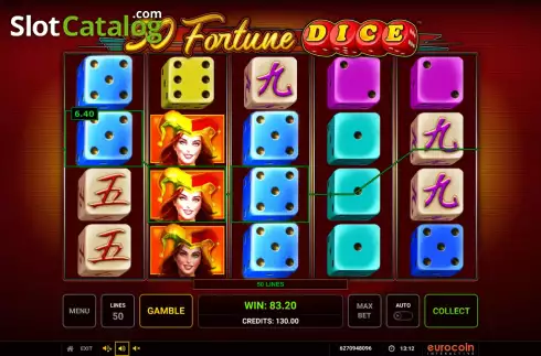 画面3. 50 Fortune Dice カジノスロット