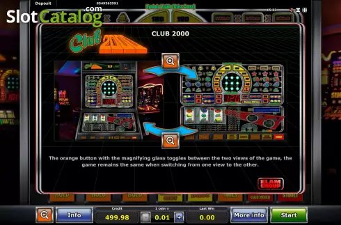Bildschirm6. Club 2000 Casino slot