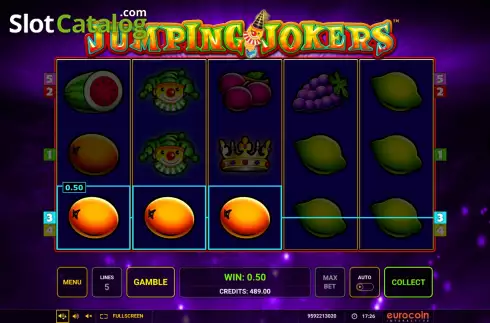 Win Screen 2. Jumping Jokers slot
