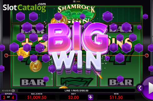 Big Win. Shamrock Spin slot