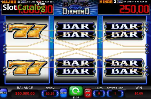 Screenshot2. Black Diamond (Everi) slot