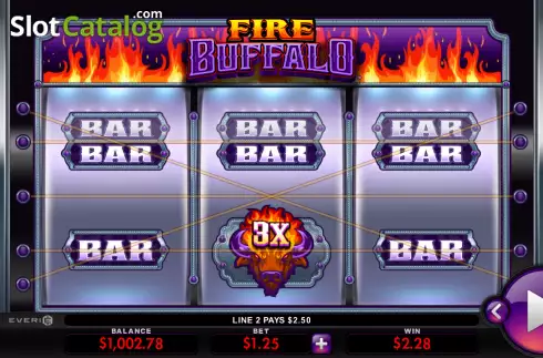 Win screen 2. Fire Buffalo slot