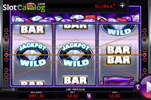 Win screen. Super Jackpot Wild Gems slot