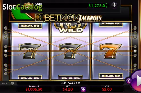 Win screen 2. BetMGM Jackpots slot