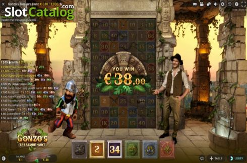 Bildschirm8. Gonzo's Treasure Hunt slot