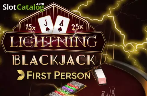 First Person Lightning Blackjack Logo