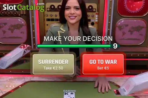 War demo. War (Evolution Gaming) slot