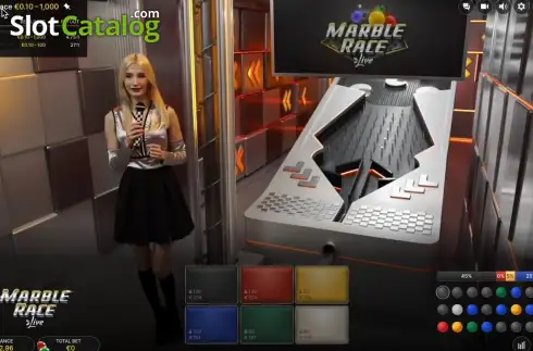 Ekran2. Marble Race yuvası