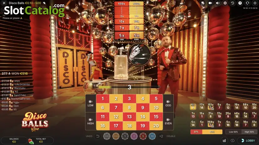 Disco Balls by Evolution Gaming Betting Phase disco-balls