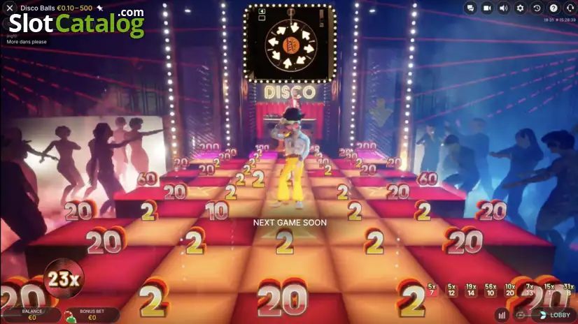 Disco Balls by Evolution Gaming VIP Disco Bonus disco-balls