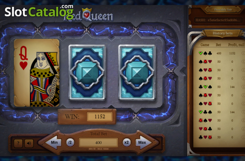 win screen 2. Red Queen slot
