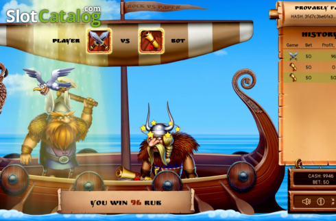 Captura de tela3. Rock vs Paper: Viking’s mode slot