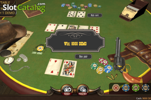 Ecran3. Texas Holdem Poker 3D slot